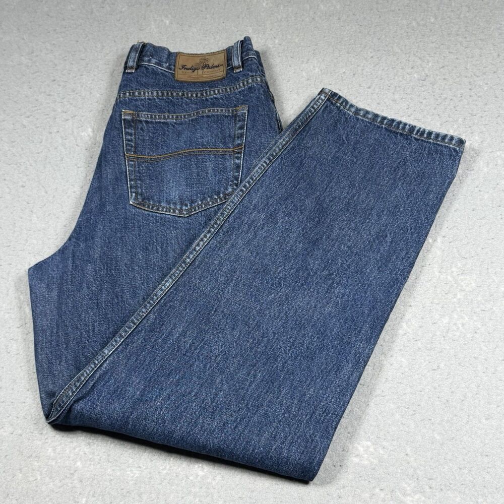 Tommy Bahama Indigo Palms Jeans Mens Size 33 Blue Relaxed Fit Dark Wash Denim
